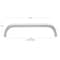 Gliderite Hardware 5-1/16 in. Center to Center Curved Bar Pull Satin Nickel 4843-128-SN-1 - alternate 2
